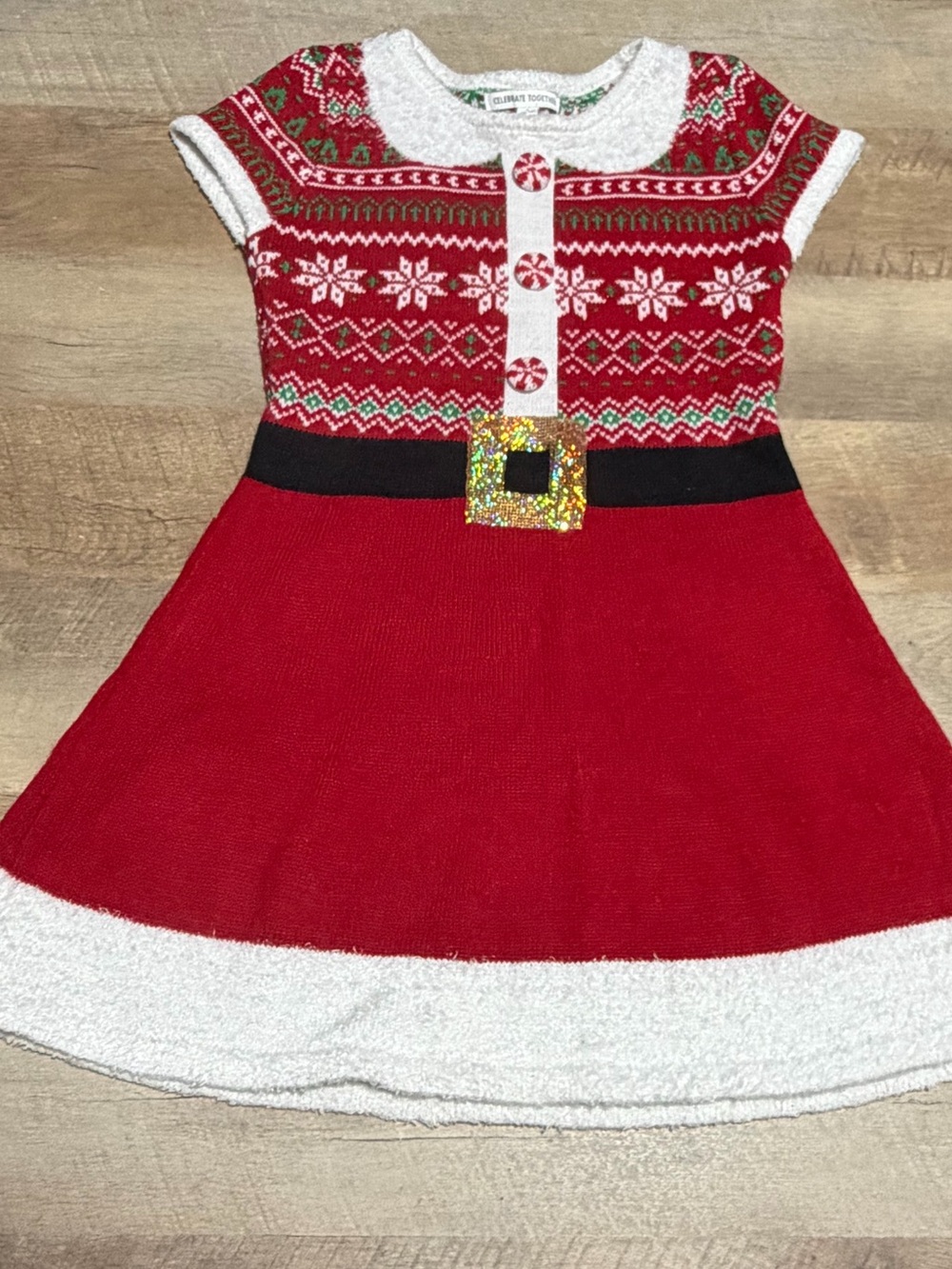 Girls Christmas Sweater Dress | Size 10-12